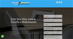 Desktop Screenshot of criativawebmaster.com.br